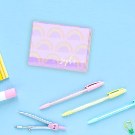 Hübscher pastellfarbener Regenbogenname personalis Post-it Klebezettel