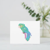 hübscher Pastellpapagei Postkarte (Stehend Vorderseite)