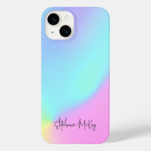 Hübscher Pastellverlauf personalisiert Case-Mate iPhone Hülle (Rückseite)