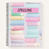 HÜBSCHER PASTELSTACK DER SCHULABÜCHER NOTIZBLOCK (Vorderseite)