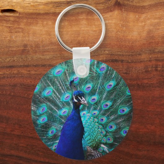 Hübscher Peacock-Schlüsselanhänger Schlüsselanhänger (Vorderseite)