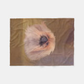 Hübscher Pekingese Fleecedecke (Vorderseite (Horizontal))