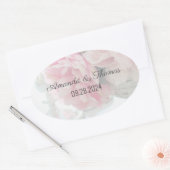 Hübscher Peony Wedger Sticker (Umschlag)