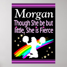 HÜBSCHER PERSONALISIERTER FIERCE CHEERLEADER POSTE POSTER