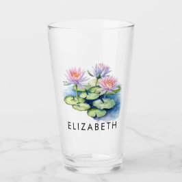Hübscher Personalisierter Geburtstag Monat Blume I Glas