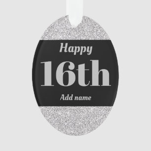 Hübscher personalisierter Geburtstagsgeschenk 16. Ornament