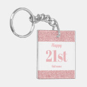 hübscher personalisierter Geburtstagsgeschenk Schl Schlüsselanhänger (Vorderseite links)