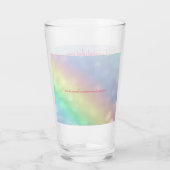 Hübscher personalisierter Glückwunsch 70. Geburtst Glas (Rückseite)