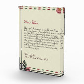 hübscher, Personalisierter Liebe-Brief handschrift Fotoblock (Rechts)