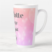 Hübscher personalisierter Massagetherapeut Latte T Milchtasse (Rechts)