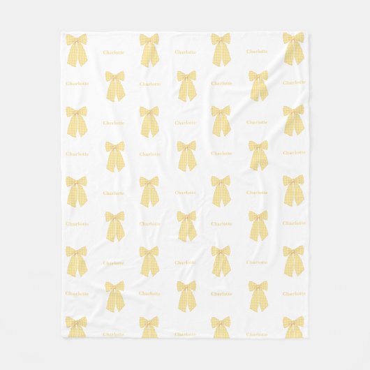 Hübscher Personalisierter Pfirsichhühner Feminine Fleecedecke (Vorderseite)