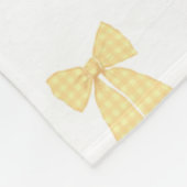 Hübscher Personalisierter Pfirsichhühner Feminine Fleecedecke (Ecke)