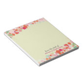 Hübscher Personalisierter Schreibtisch mit japanis Notizblock (angewinkelt)