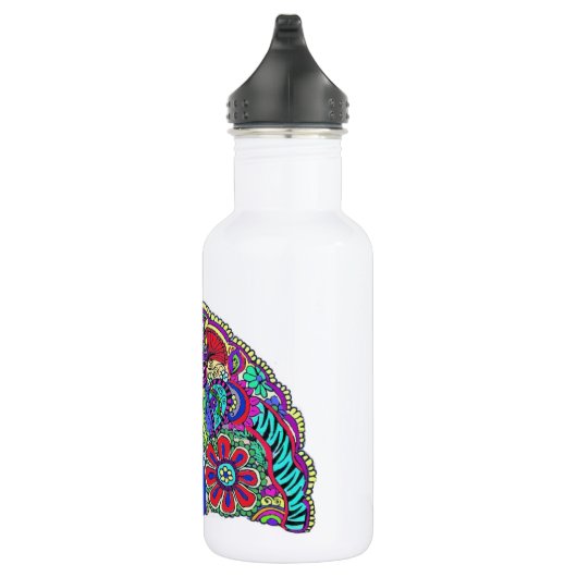 hübscher Pfau Edelstahlflasche (Rechts)