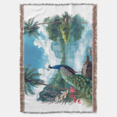 Hübscher Pfau im tropischen Paradies Decke (Vorderseite Vertikal)