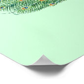 Hübscher Pfau Poster (Ecke)