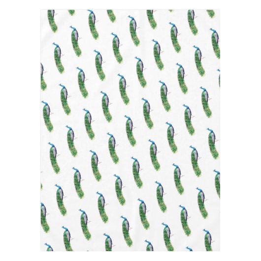 Hübscher Pfau Tischdecke (Vorderseite)