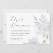 Hübscher Pflaume 15 Jahre Geburtstag Quinceañera Einladung (Vorderseite)