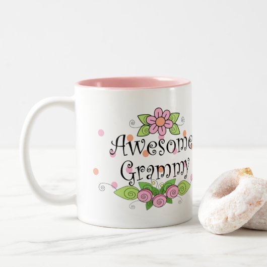 Hübscher Phantastischer Grammy Zweifarbige Tasse (Mit Donut)