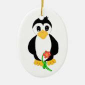 Hübscher Pinguin Keramikornament (Vorne)