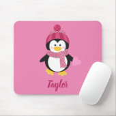 Hübscher Pinguin Mousepad (Mit Mouse)