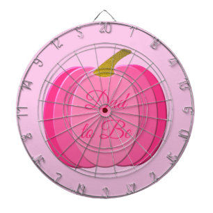 Hübscher Pink Baby Girl Pumpkin Custom Vater zu se Dartscheibe