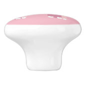 Hübscher Pink-Babyelefant Keramikknauf (Seitenansicht)