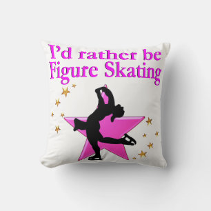HÜBSCHER PINK FIGURE SKATER KISSEN