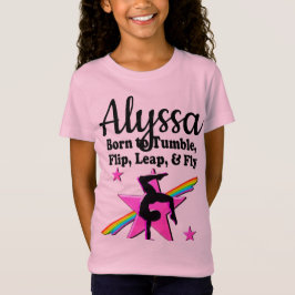 HÜBSCHER PINK GEBOREN ZU TUMBLE GYMNAST T-Shirt