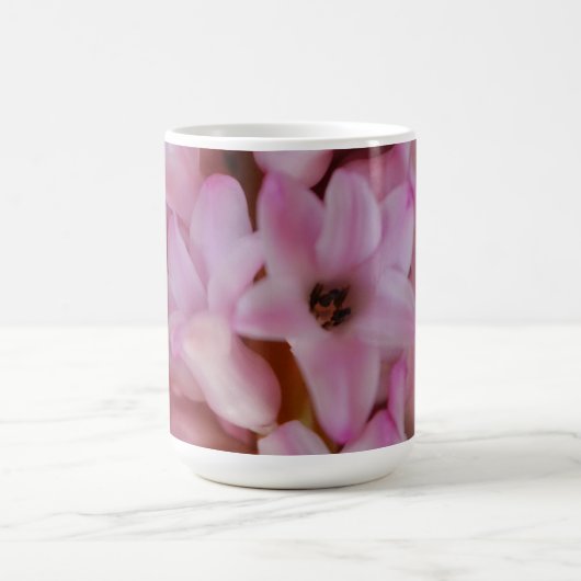 Hübscher Pink Hyacinth Blume Tasse Kaffee Cup (Mittel)