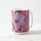 Hübscher Pink Hyacinth Blume Tasse Kaffee Cup (VorderseiteRechts)