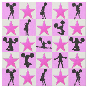 HÜBSCHER PINK STAR I LIEBE BIS ZU KÄSE STOFF