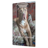 Hübscher Pit Bull Klemmbrett (Links)