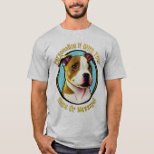 Hübscher Pitbull-T - Shirt (Vorderseite)