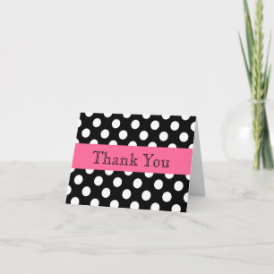 Hübscher Polka Dot Dankeschön Karte