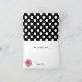 Hübscher Polka Dot Dankeschön Karte (Innenseite)