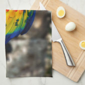 Hübscher Polly Papagei Geschirrtuch (Viertel Falte)