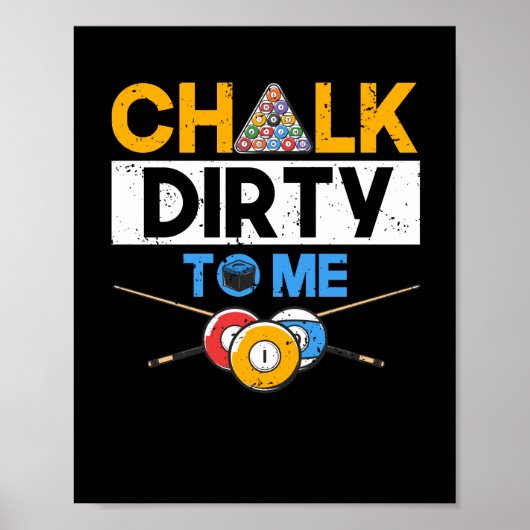 Hübscher Poolspieler 8 Ball Billard Liebhaber Poster (Vorne)