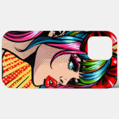 Hübscher Pop Art Comic Giro del Malcantone Case-Mate iPhone Hülle (Rückseite (Horizontal))