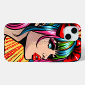 Hübscher Pop Art Comic Giro del Malcantone Case-Mate iPhone Hülle (Rückseite (Horizontal))