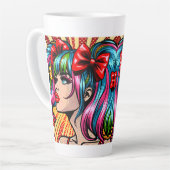 Hübscher Pop Art Comic Giro del Malcantone Milchtasse (Linke Ecke)