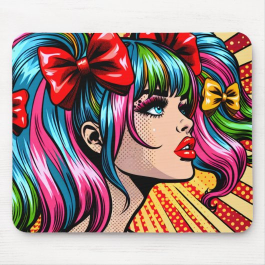 Hübscher Pop Art Comic Giro del Malcantone Mousepad (Vorne)