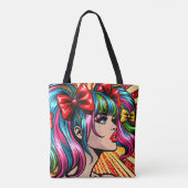 Hübscher Pop Art Comic Giro del Malcantone Tasche (Rückseite)