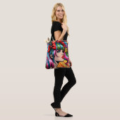 Hübscher Pop Art Comic Giro del Malcantone Tasche (Am Model)