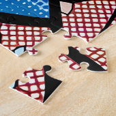 Hübscher Pop Art Comic Sad Woman with Tars Puzzle (Seite)