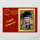 Hübscher Postgraduate Folieneinladung (Vorderseite)