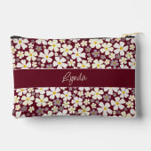 Hübscher Power zur Blume von Creme auf Herbstburgu Zubehörtasche (Rückseite)