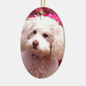 Hübscher Pudel Keramikornament (Links)