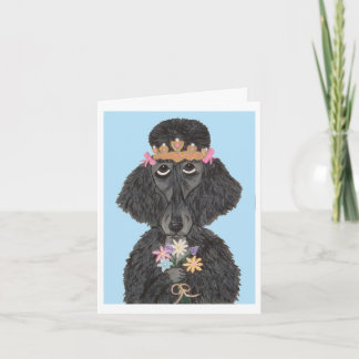 Hübscher Pudel Prinzessin Einladung