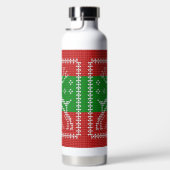 Hübscher Pullover Glocken Xmas Rentiere Krockett Trinkflasche (Rechts)